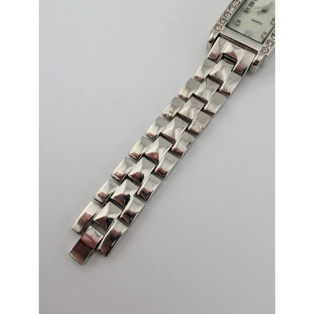 Cote d'Azur Tank Watch Women 21mm Case‎ Crystals Silver 7.25
